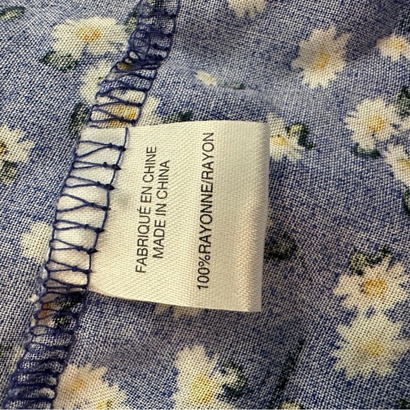 My Style blue floral jumper shorts SZ XL - Picture 7 of 7